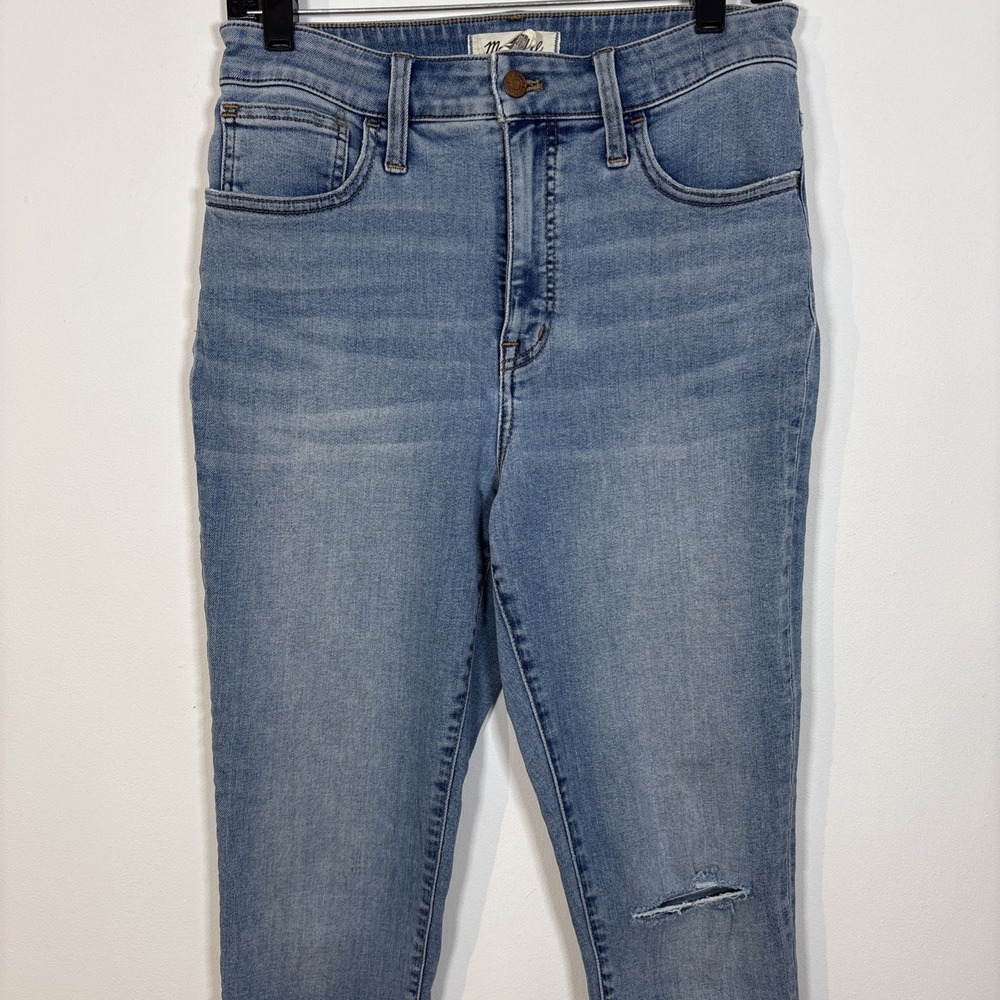 Madewell Curvy Roadtripper High Waist Skinny Jeans Light Wash Blue 28 Stretch - Picture 3 of 9